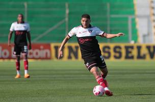 Pablo Maia durante a partida do último domingo, contra o Juventude (Foto: Rubens Chiri/São Paulo FC)