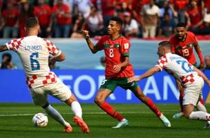 Marrocos e Croácia (Foto: Ozan Kose/ AFP)