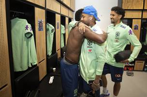 Neymar, Vini Jr. e Marquinhos (Foto: Lucas Figueiredo/CBF)