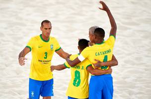 Seleção Brasileira de Beach Soccer (Foto: Jose Manuel Alvarez / Quality Sport Images / BSWW)