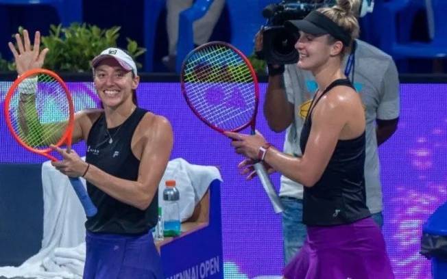 Luisa Stefani e Dabrowski em Chennai