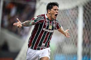 Cano marca o gol da vitoria do Fluminense MARCELO GONCALVES/ FLUMINENSE F.C. (Foto:  MARCELO GONCALVES/ FLUMINENSE F.C.)