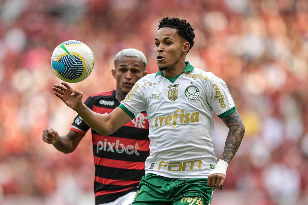 Lazaro em Flamengo x Palmeiras