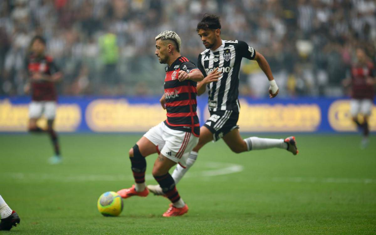 Arrascaeta durante a final da Copa do Brasil