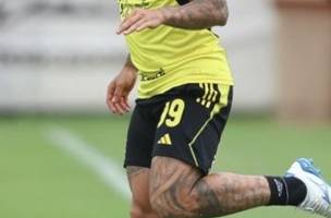 Gabigol em treino do Flamengo (Foto: Gilvan de Souza /CRF)