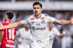 Joao Basso fez o primeiro gol do Santos na vitoria contra o Vila Nova Raul Baretta / Santos FC (Foto:  Raul Baretta / Santos FC)