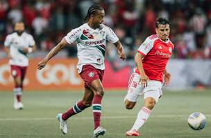 Keno em acao na partida entre Fluminense e Internacional no Beira-Rio (Foto: Lucas Mercon/Fluminense)