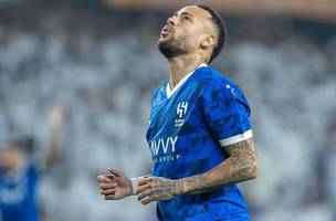 Neymar em retorno aos gramados na vitoria do Al-Hilal contra o Al-Ain Divulgacao/Al-Hilal (Foto:  Divulgacao/Al-Hilal)