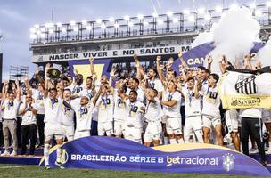 Santos foi o campeao brasileiro da Serie B de 2024 Raul Baretta/ Santos FC (Foto:  Raul Baretta/ Santos FC)