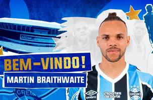 Grêmio anuncia oficialmente o atacante Braithwaite (Foto: TNT)