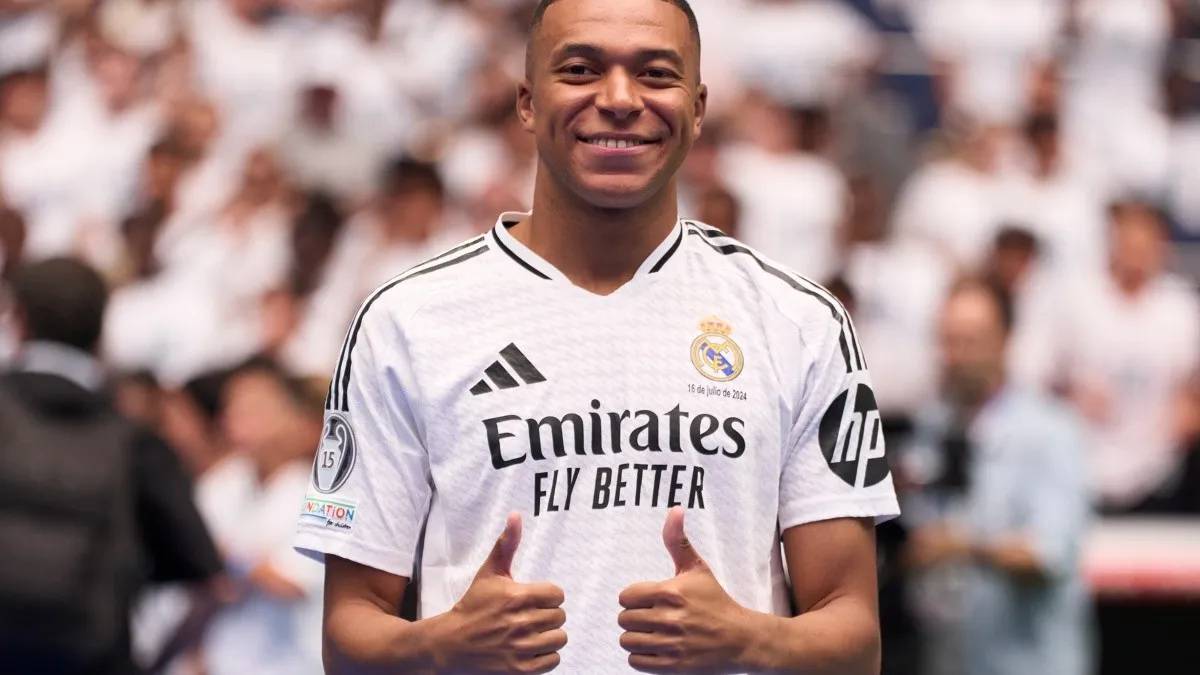 Mbappé é apresentado pelo Real Madrid e diz: 'Orgulho de jogar no melhor da história'