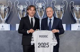 Real Madrid anuncia renovação de contrato com Luka Modric (Foto: TNT)