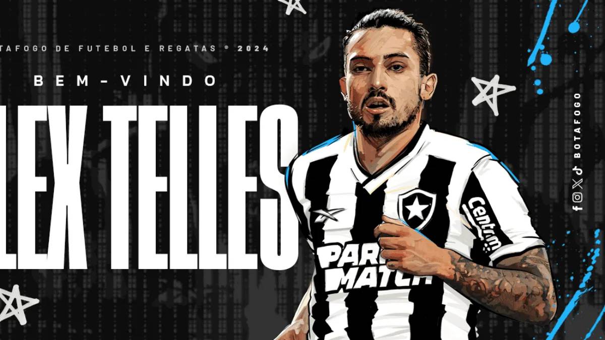 Alex Telles é oficialmente anunciado como novo jogador do Botafogo