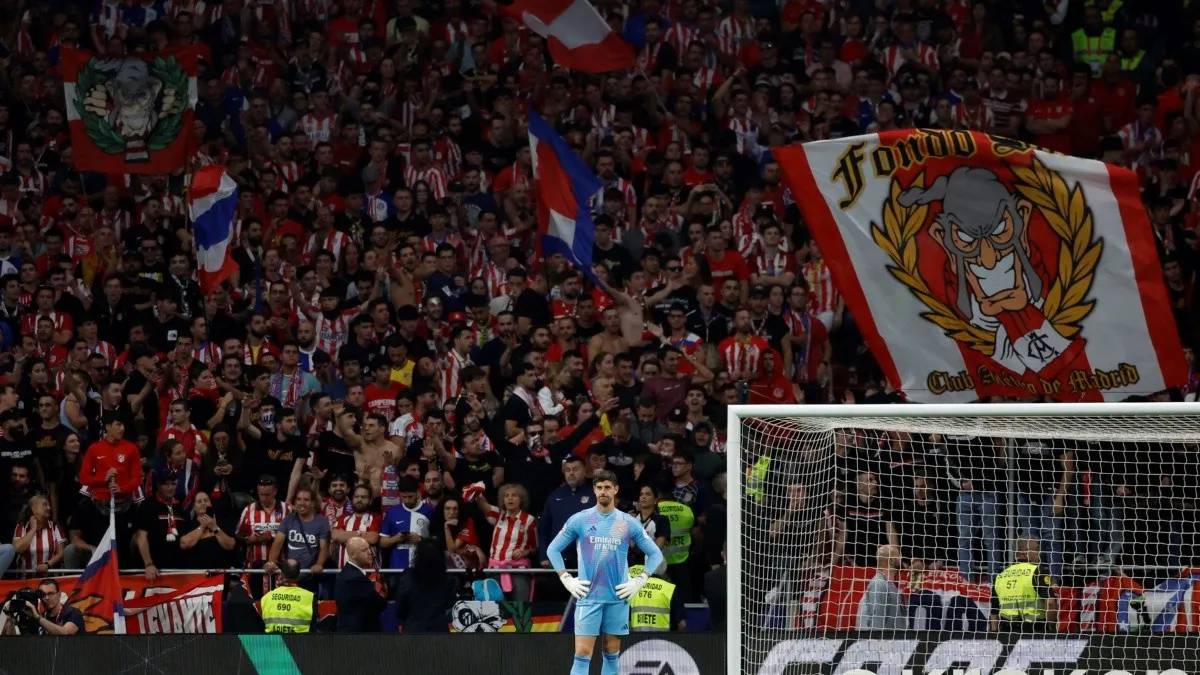 Atlético de Madrid x Real Madrid é paralisado por confusão de torcedores...