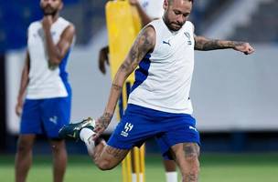 Neymar retorna aos treinamentos com o grupo do Al-Hilal e vibra: 'Agora é só alegria' (Foto: TNT)