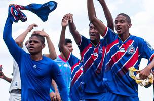 O jogo das oitavas de finais pela copinha sera realizado nesta quinta-feira (16) as 16h na cidade de Sao Carlos  SP com transmissao no SporTv. (Foto: (Foto: Brandinofoto / Divulgacao  / Bahia))