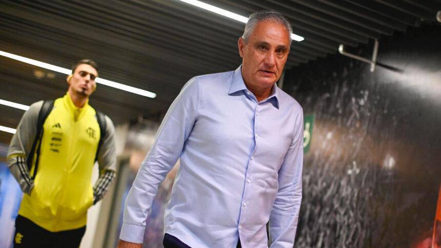 Tite , ex-tecnico do Flamengo