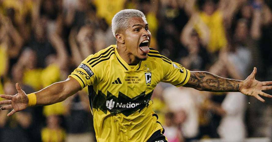 Cucho Hernandez, do Columbus Crew, na mira do Botafogo