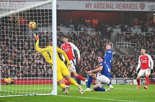 Jogo do Arsenal contra o Ipswich Town (Foto: Reproducao / X / Arsenal)