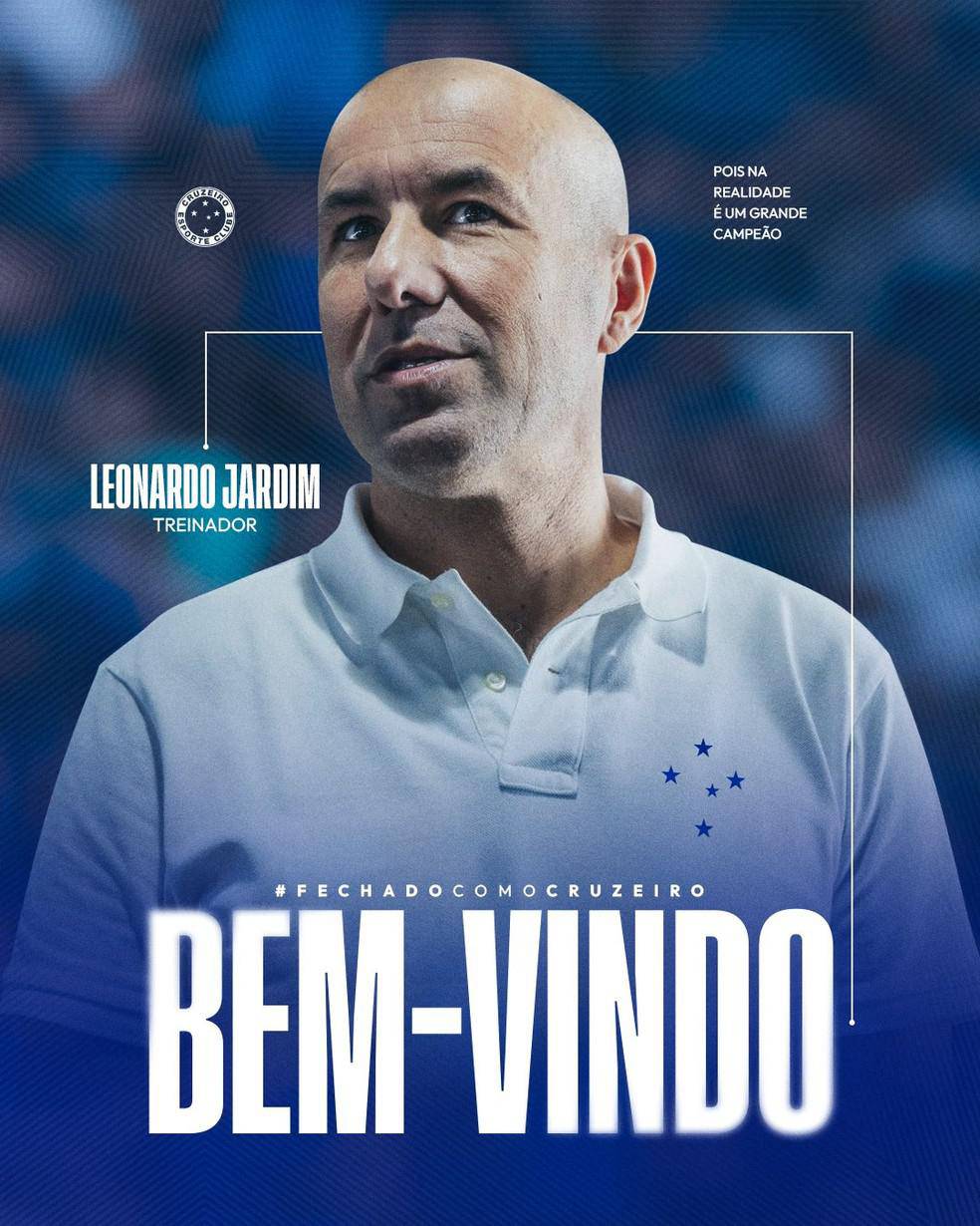 Leonardo Jardim e o novo tecnico do Cruzeiro.