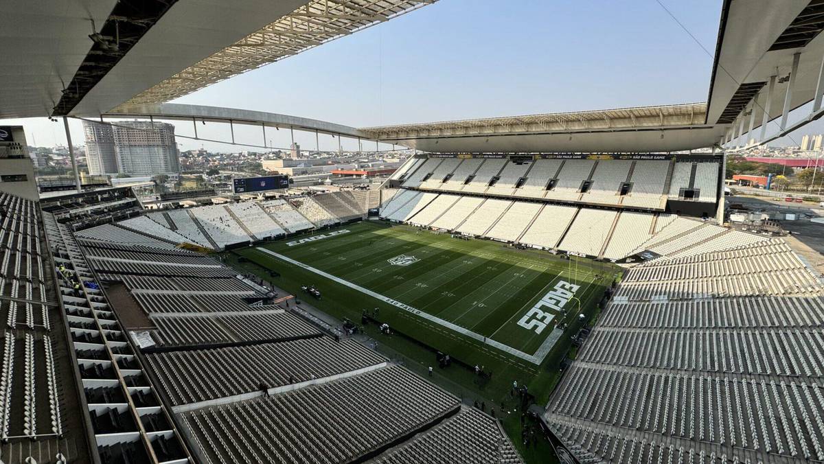 Neo Quimica Arena recebe evento da NFL em Sao Paulo -