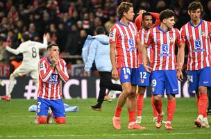 Atletico de Madrid foi eliminado pelo Real Madrid nas oitavas de final da Liga dos Campeoes (Foto: Javier Soriano / AFP)